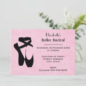 バレエダンス発表会 招待状 (スタンド正面)