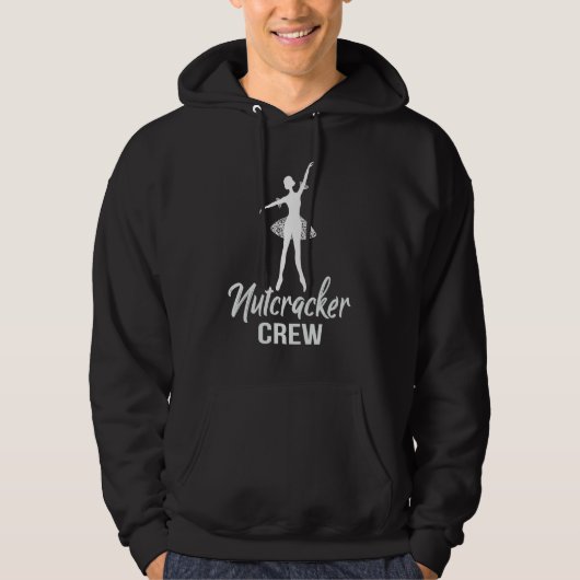 バレエダンス遊くるみ割りクルーのシャツクリスマス パーカ (正面)