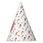 バレエダンス&トワイルピンクバレリーナ誕生日 パーティーハット (右)