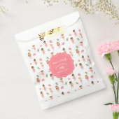 バレエダンス&トワイルピンクバレリーナ誕生日 フェイバーバッグ (封をした状態)