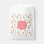 バレエダンス&トワイルピンクバレリーナ誕生日 フェイバーバッグ (正面)