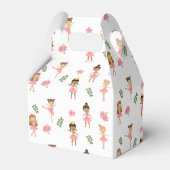 バレエダンス&トワイルピンクバレリーナ誕生日 フェイバーボックス (裏面サイド)