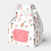 バレエダンス&トワイルピンクバレリーナ誕生日 フェイバーボックス (正面サイド)