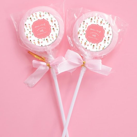 バレエダンス&トワイルピンクバレリーナ誕生日 ラウンドシール