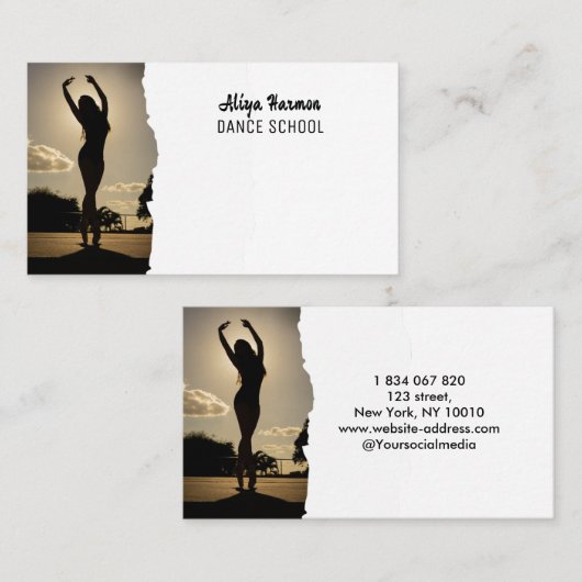 バレエダンス 名刺 (正面/裏面)