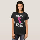 バレエダンスOmgポイントあなたの足指 Tシャツ (正面フル)