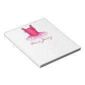 バレエツットダンパーソナライズされたス先生メモ帳 ノートパッド (アングル)