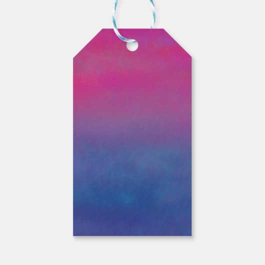 バレエテーマのパターンとダンスの衣装ありがとう ギフトタグ (裏面)