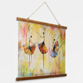 バレエトリオ 吊り下げ型タペストリー (傾斜あり)