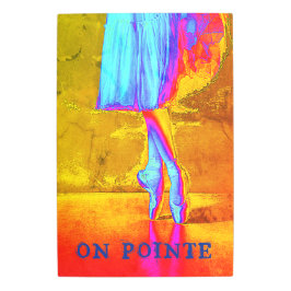 バレエネオンカラーポップ・アートのアートメタルアート メタルプリント
