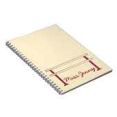 バレエバレダンス先生バレリパーソナライズされたーナ ノートブック (右側)