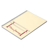 バレエバレダンス先生バレリパーソナライズされたーナ ノートブック (左側)