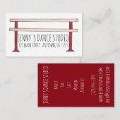 バレエバレバレバレバレリーナダンス先生スタジオダンサー 名刺 (正面/裏面)