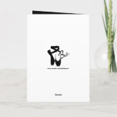 バレエバレリーナおめでとうポイントシューズ カード (裏面)