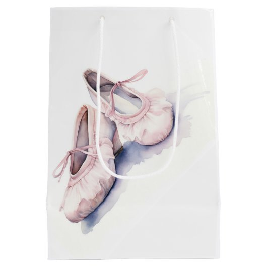 バレエバレリーナシューズ ミディアムペーパーバッグ (裏面)