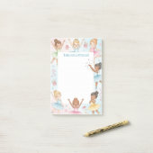 バレエバレリーナダンサーパーソナライズされた(ユダヤ教の)バル・ミツバーノート ポストイット (デスク上)