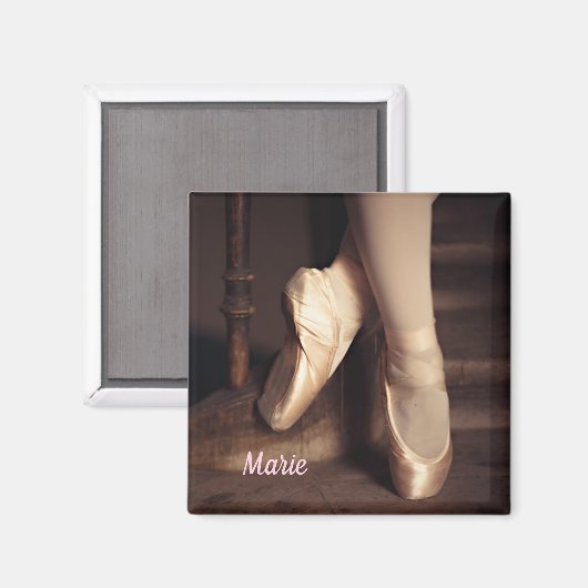 バレエバレリーナダンスリサイタルパーソナライズされた マグネット (正面/裏面)
