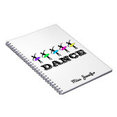 バレエバレリーナダンパーソナライズされたス先生ギフト ノートブック (右側)