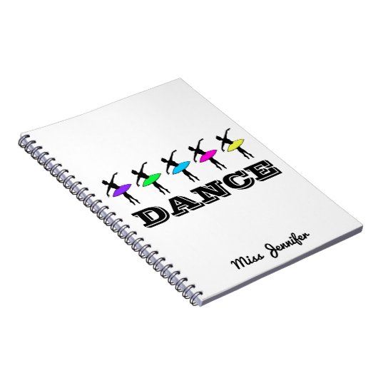バレエバレリーナダンパーソナライズされたス先生ギフト ノートブック (右側)