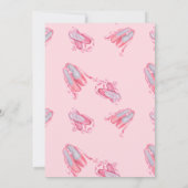 バレエバレリーナバラピンク誕生日 招待状 (裏面)