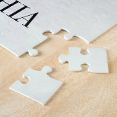 バレエバレリーナパーソナルピンクブルー ジグソーパズル (側面)