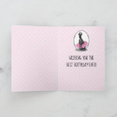 バレエバレリーナプリンセスグレイハウンドッグ（黒） カード (内部)