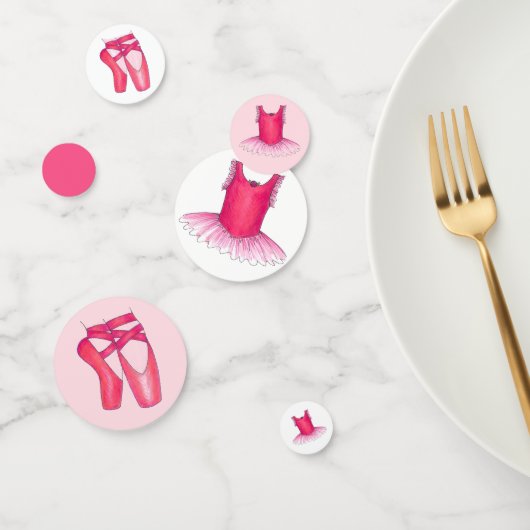バレエバレリーナポインテシューズトゥチュバースデーパーティー コンフェッティ (グループ)