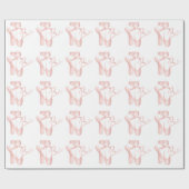 バレエバレリーナポインテシューズピンクGW ラッピングペーパー (フラット)