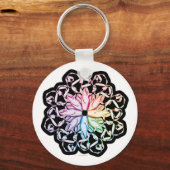 バレエパターン(スペクトル)キーチェーン キーホルダー (正面)