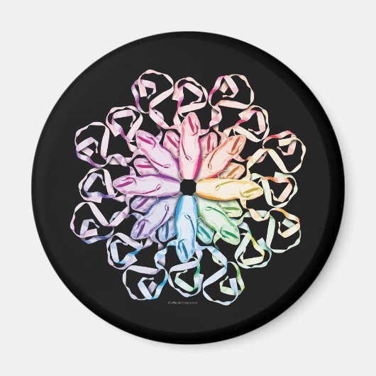 バレエパターン（スペクトル） マグネット (正面)