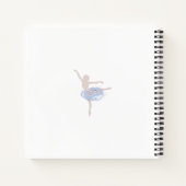 バレエパーソナライズされたとダンスのスケッチブック ノートブック (裏面)