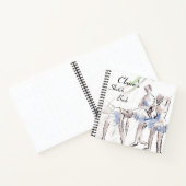 バレエパーソナライズされたとダンスのスケッチブック ノートブック (内部)