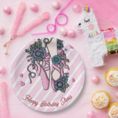 バレエパーソナライズされたシューズ ペーパープレート (パーティー)