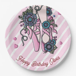 バレエパーソナライズされたシューズ ペーパープレート