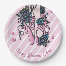 バレエパーソナライズされたシューズ ペーパープレート