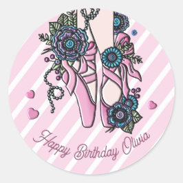 バレエパーソナライズされたシューズ ラウンドシール