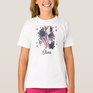 バレエパーソナライズされたシューズ Tシャツ