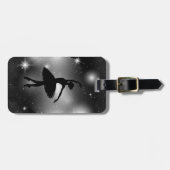 バレエパーソナライズされたシルエット ラゲッジタグ (正面横)