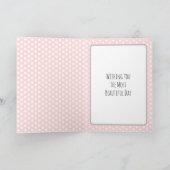 バレエパーソナライズされたスリッパーズバレリーナ誕生日 カード (内部)