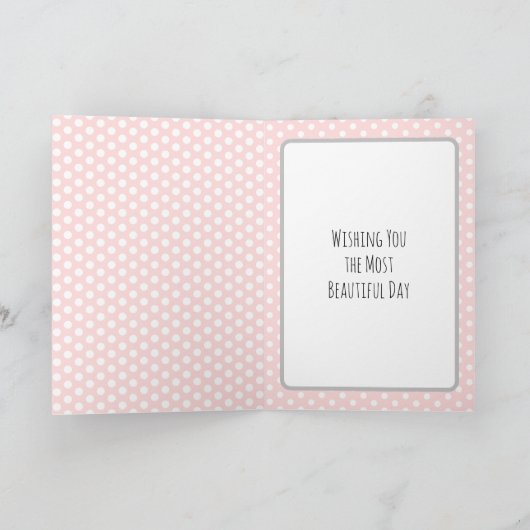 バレエパーソナライズされたスリッパーズバレリーナ誕生日 カード (内部)