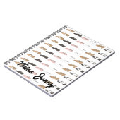 バレエパーソナライズされたタップジャズダンスシューズ先生 ノートブック (左側)