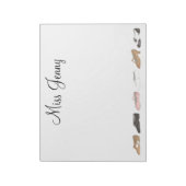 バレエパーソナライズされたタップジャズダンス先生ギフト ノートパッド (回転)