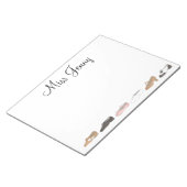 バレエパーソナライズされたタップジャズダンス先生ギフト ノートパッド (アングル)