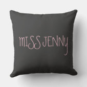 バレエパーソナライズされたタップダンススタジオ先生ギフト クッション (裏面)