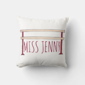 バレエパーソナライズされたバーレダンス先生ギフト クッション (正面)