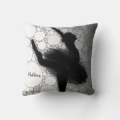 バレエパーソナライズされた踊りバレリーナ クッション (裏面)