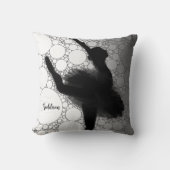 バレエパーソナライズされた踊りバレリーナ クッション (正面)