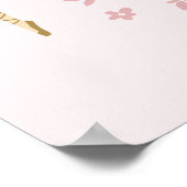 バレエパーティーウェルカムサイン・ Ballerinaポスター ポスター (角)