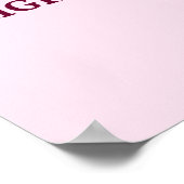 バレエピンクに変身する ポスター (角)