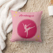 バレエピンクアンドレッド装飾用クッション クッション (ブランケット)